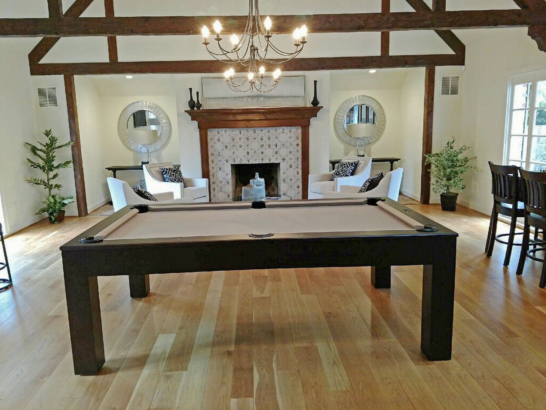 Robbies Dining Pool Table installed in Bethesda Maryland