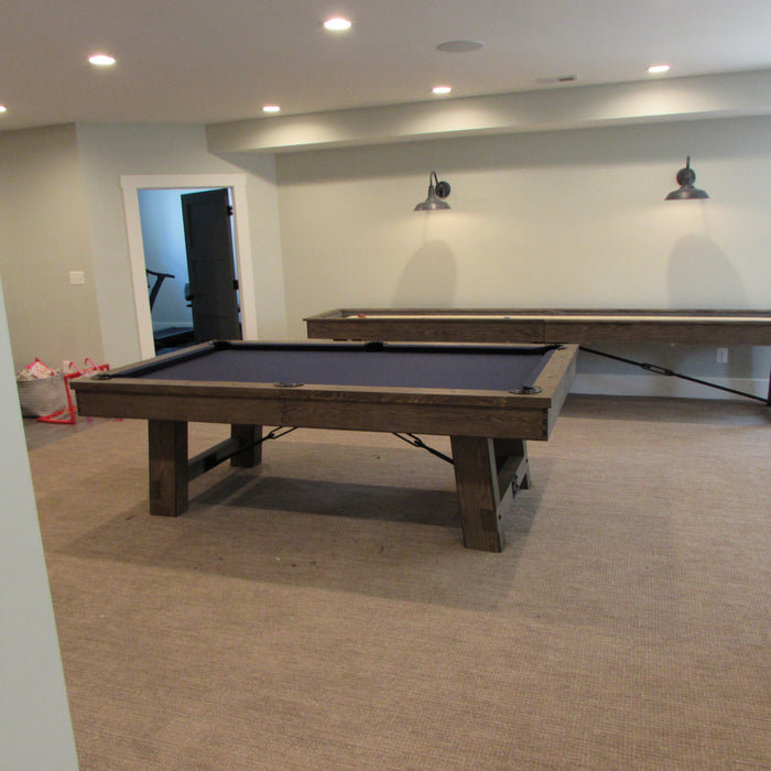 Plank and Hide Pool Table and Shuffleboard Installed in Vienna Virginia