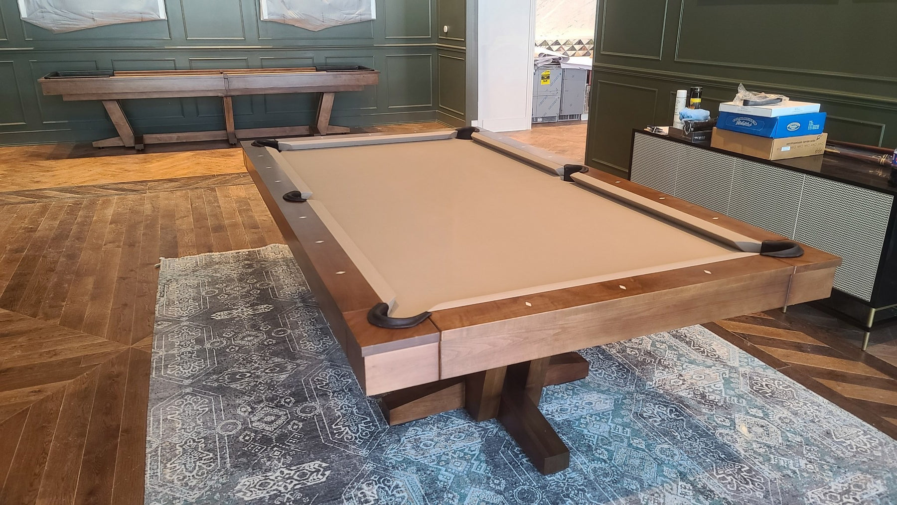 California House Petaluma Pool Table and Shuffleboard Installed in Washington DC