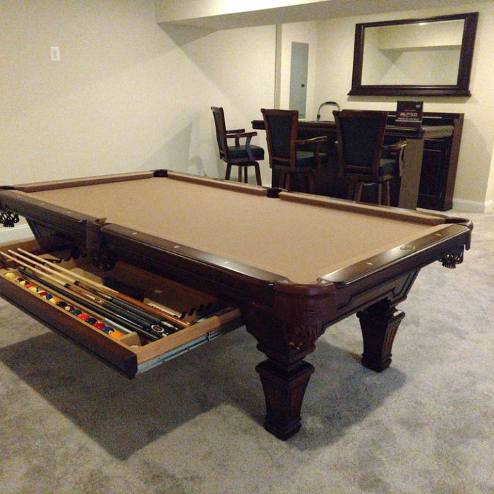 Olhausen Hampton Pool Table installed in Bowie Maryland