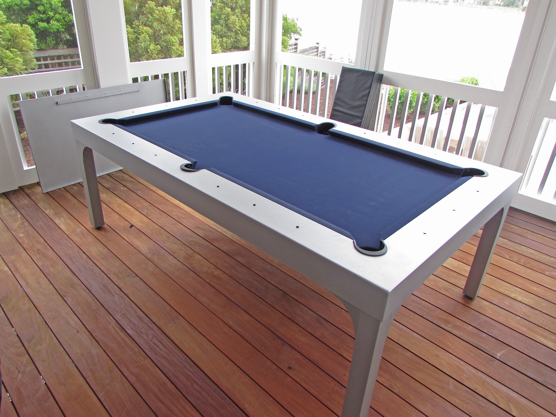 Outdoor Balcony Pool Table Installed in Washington DC