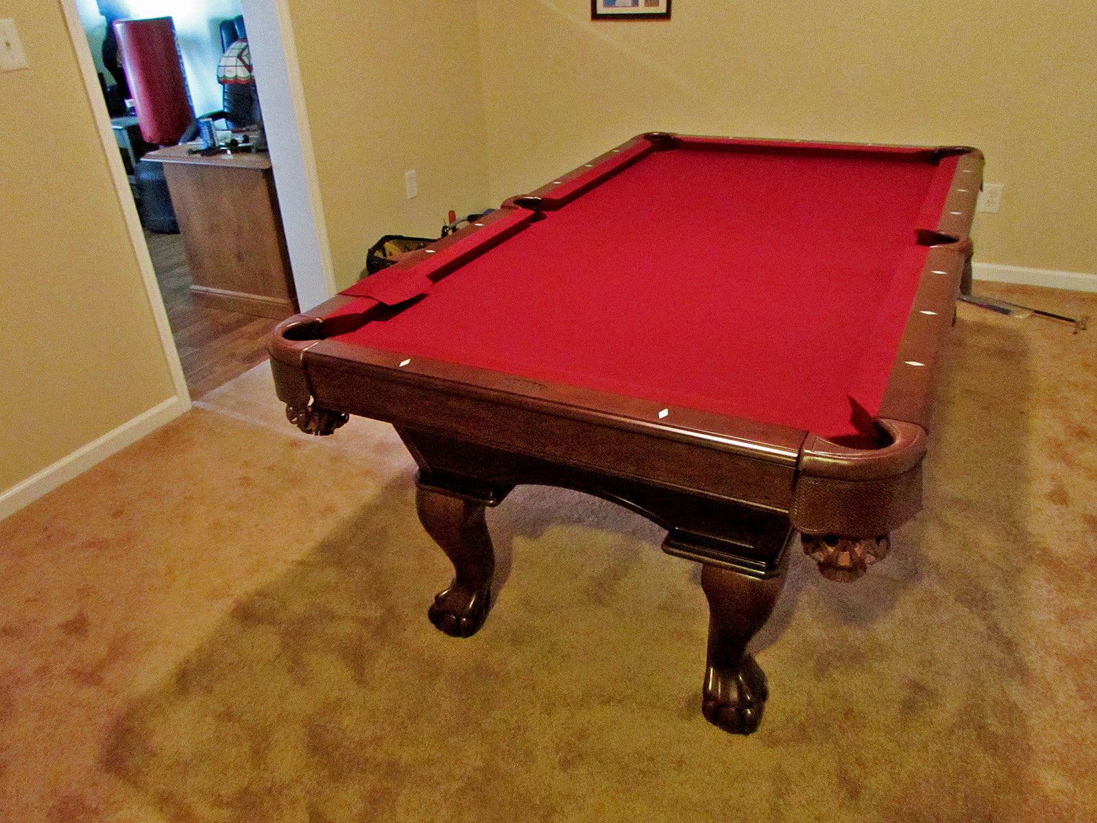 Olhausen Gabriel Pool Table installed in Garrett Park Maryland