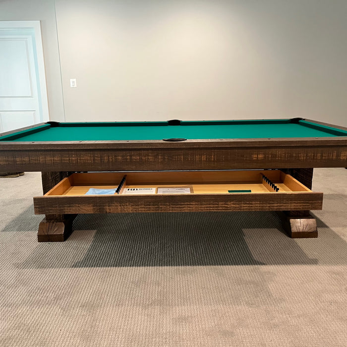 Olhausen Railyard 9' Pool Table installed in Arlington Virginia