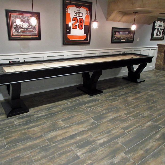 Plank and Hide Gaston Shuffleboard installed in Tysons Corner VA