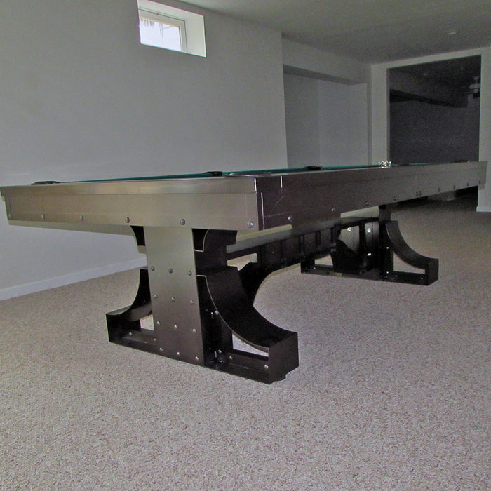 Plank and Hide Rexx Pool Table installed in Westminster Maryland