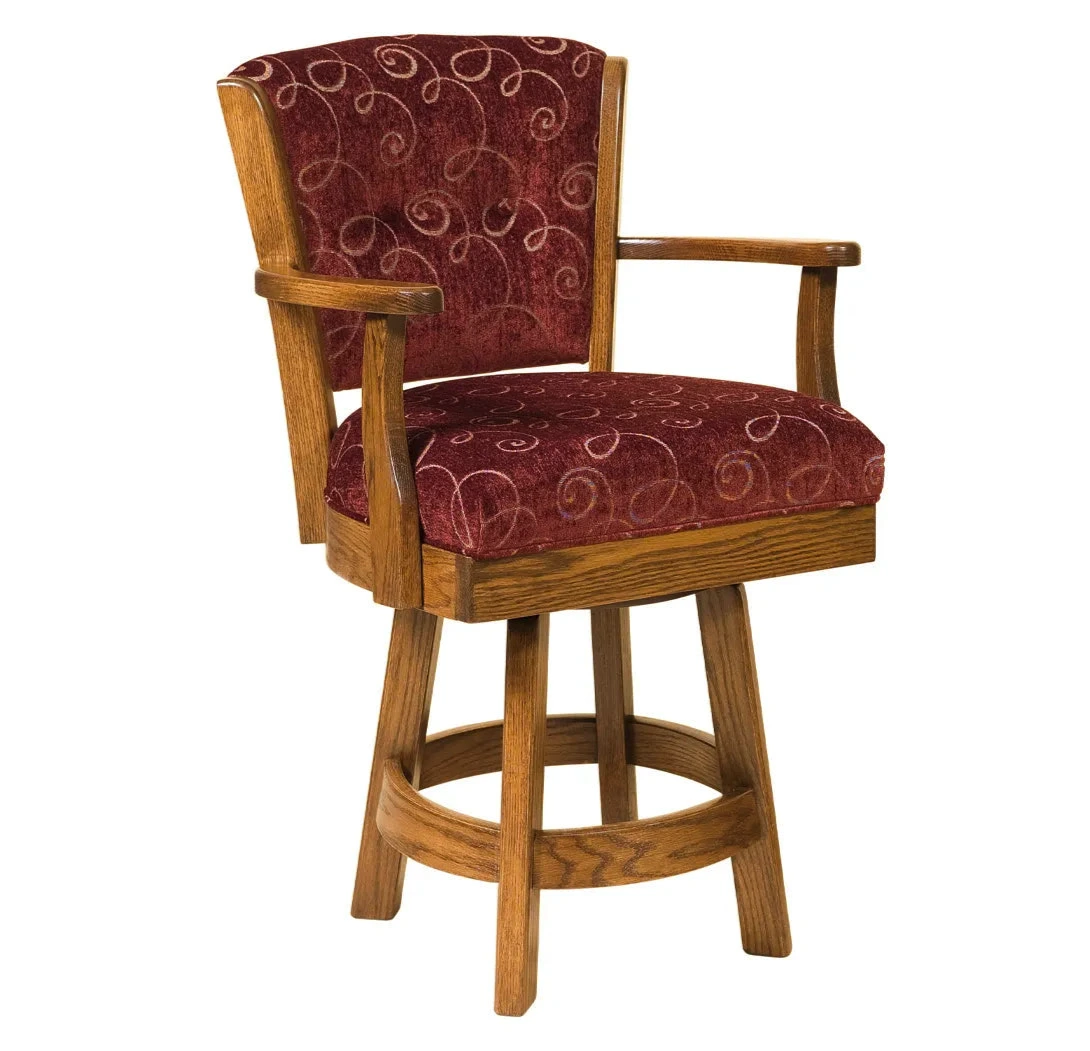 Fusion Designs Livonia Swivel Bar Chair with arms stock