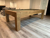 brunswick parsons pool table natural oak room
