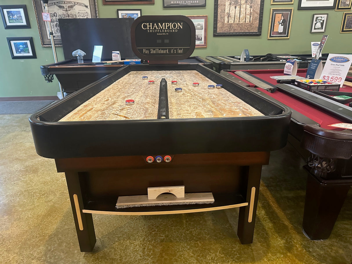 used champion shuffleboard bank shot 7' end