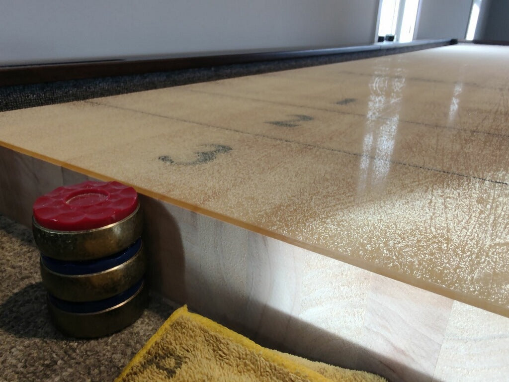 Plank and Hide Otis Shuffleboard Table