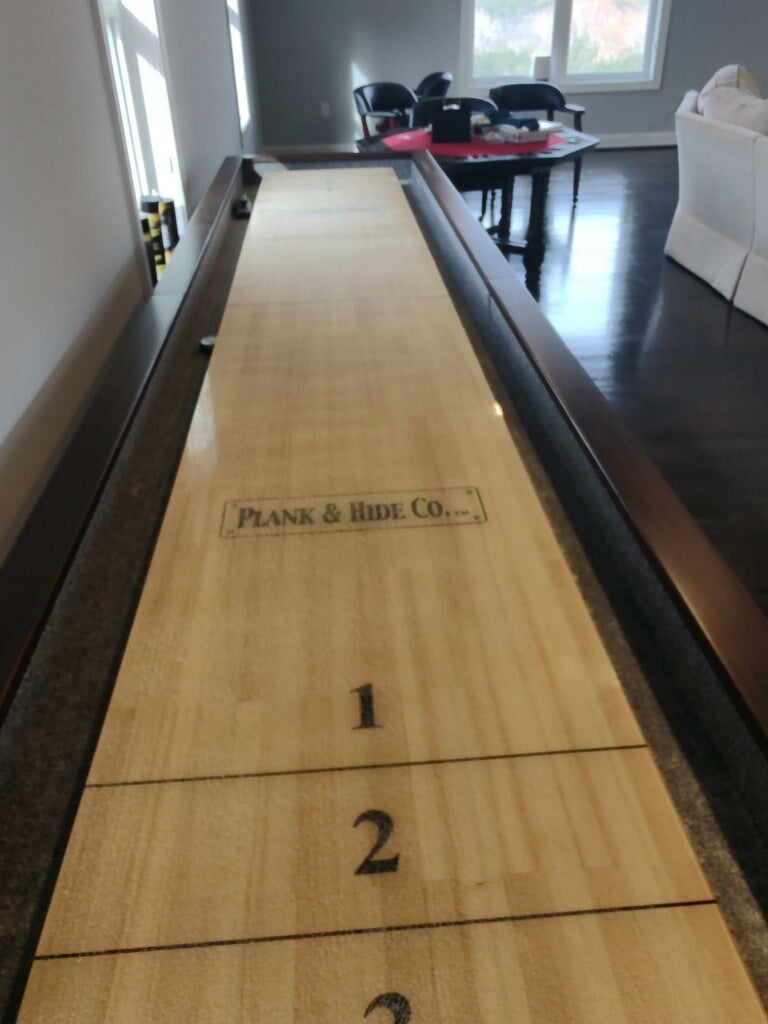 Plank and Hide Otis Shuffleboard Table