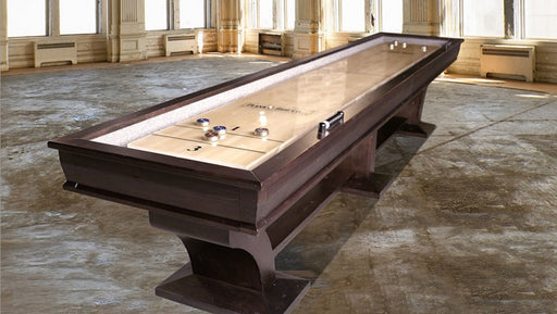 Plank and Hide Paxton Shuffleboard Table room setting