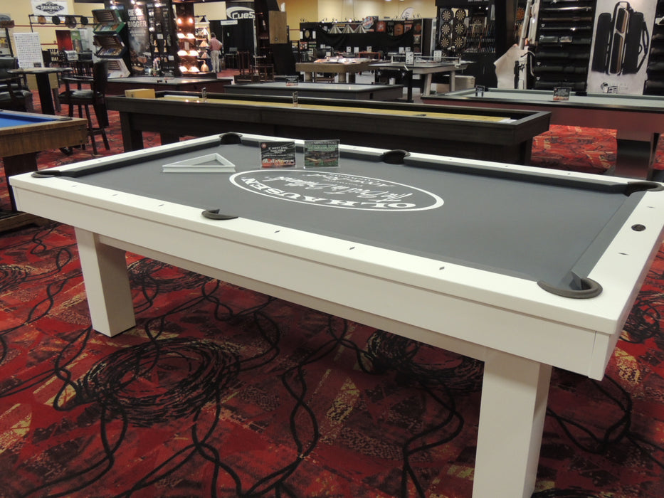 West End Pool Table Matte White Lacquer Finish