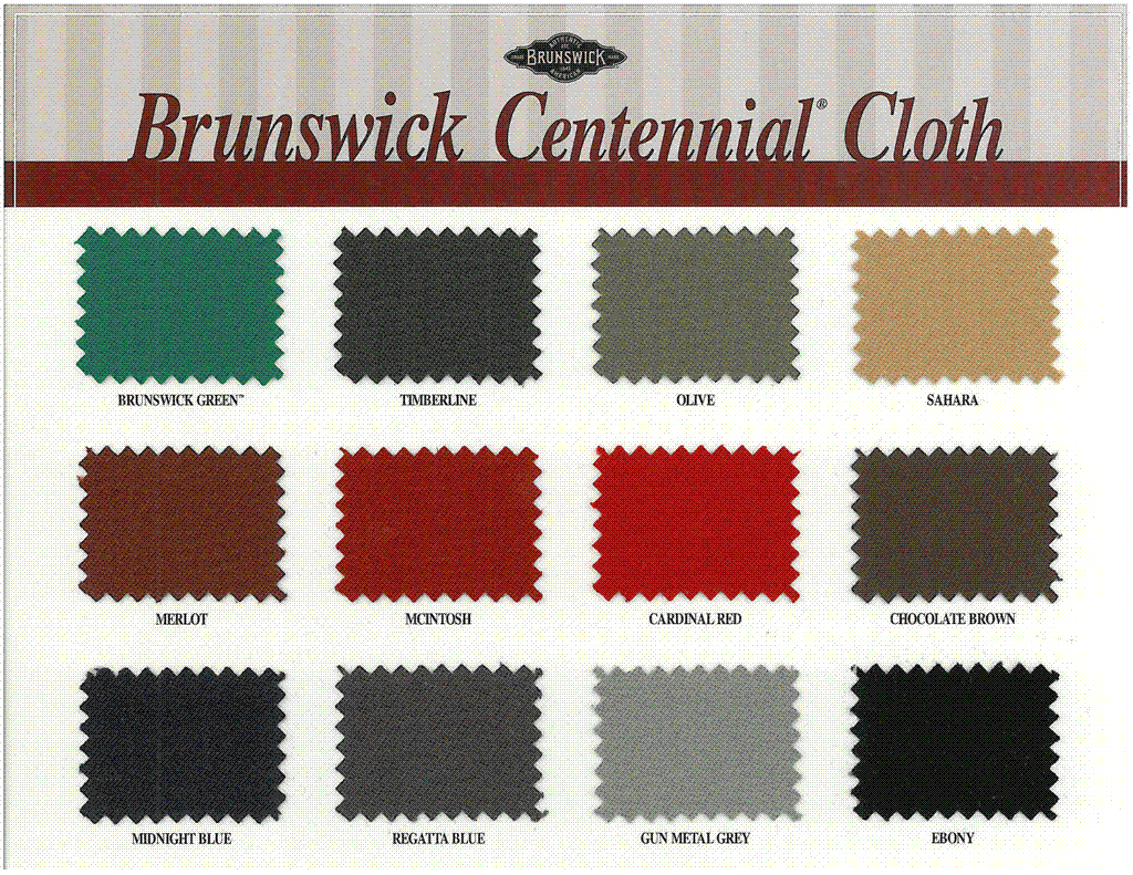 Brunswick Centennial Teflon Tournament Pool Table Cloth