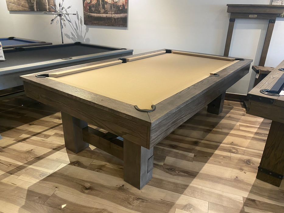 plank and hide montana pool table charcoal finish showroom