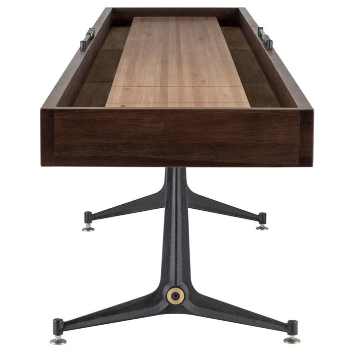 Contemporary Shuffleboard Table end