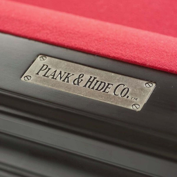 Plank and Hide Parsons Pool Table rail detail