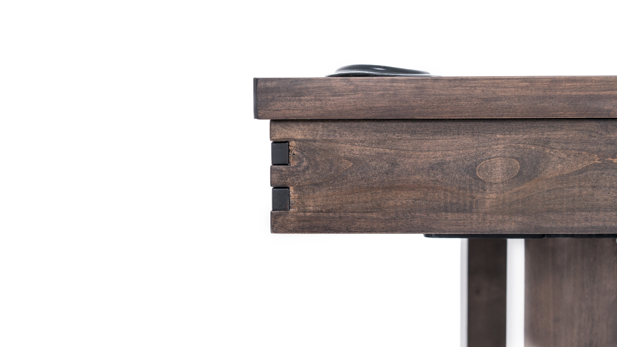 plank and hide lucas pool table corner