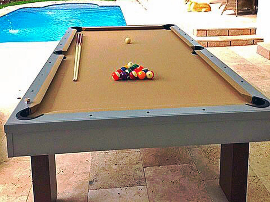 South Beach outdoor pool table end
