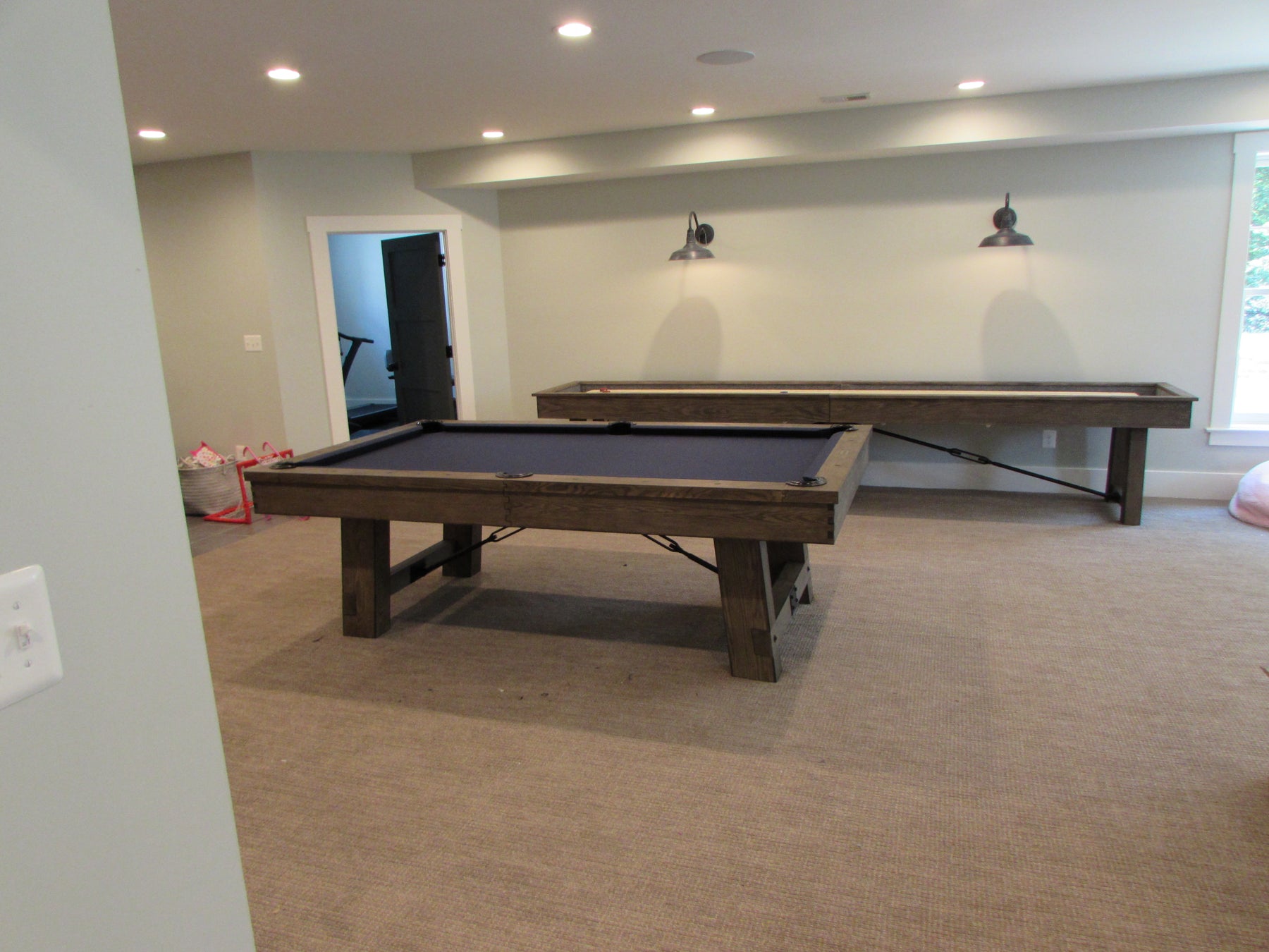 Plank and Hide Pool Table and Shuffleboard Installed in Vienna Virginia