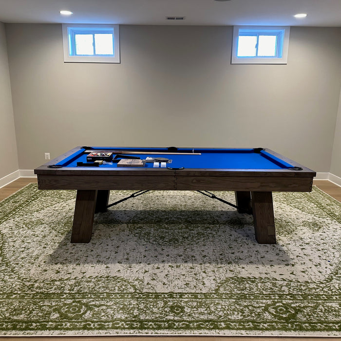 Plank and Hide Isaac Pool Table and Shuffleboard installed in Vienna Virginia