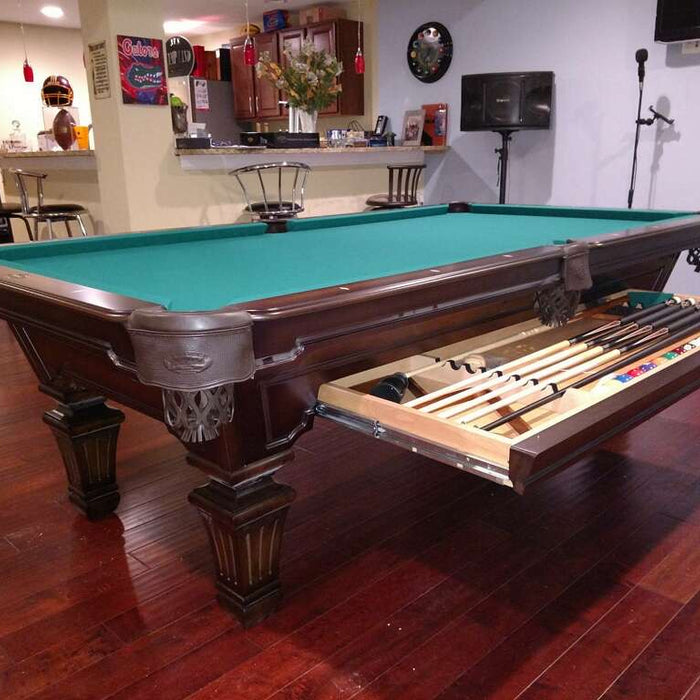 Olhausen Hampton Pool Table installed in Fallston Maryland