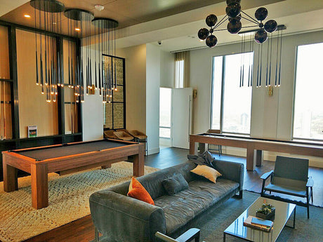 Olhausen Madison Walnut Game Room installed in McLean Virginia