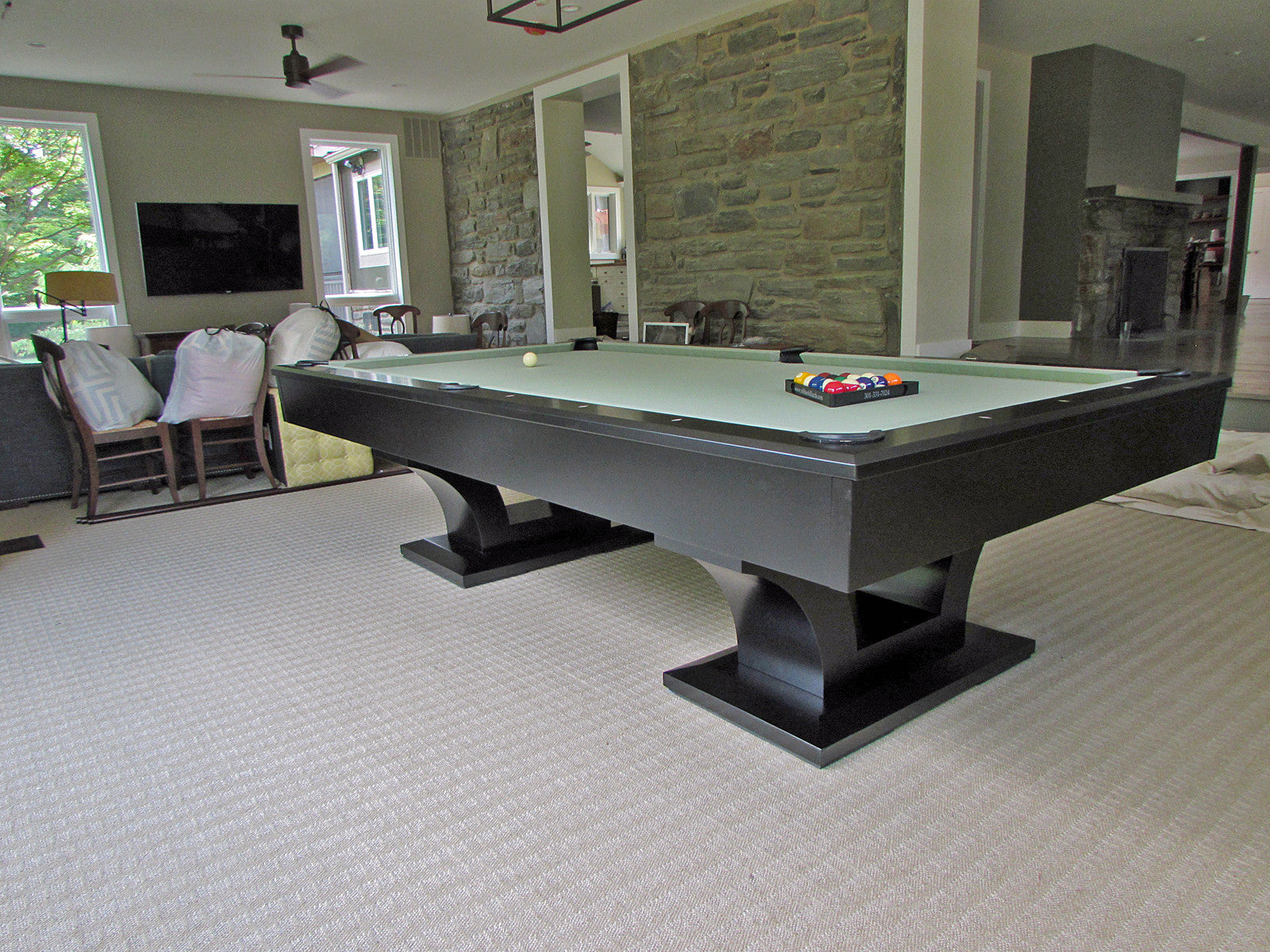 Olhausen Alexandria Pool Table installed in Annapolis Maryland