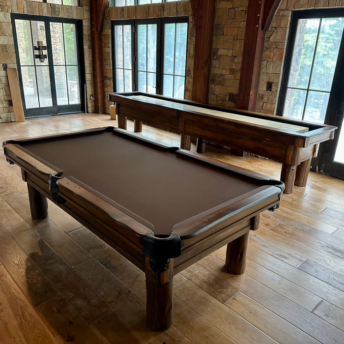 Olhausen Pinehaven Pool table and Shuffleboard installed in Oakland Maryland