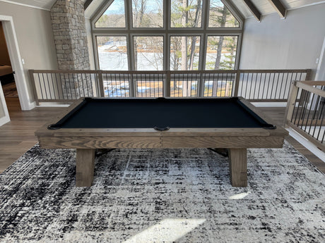 Plank and Hide Isaac Pool Table installed in Swanton Maryland