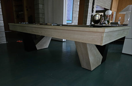 American Heritage Annex Pool Table Natural Ash finish black cloth main