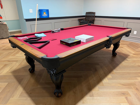 Olhausen black hawk pool table 9' with drawer 2
