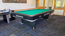 Brunswick Gold Crown VII Black finish pool table with brunswick green cloth 3