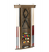 brunswick heritage wall cue rack nutmeg