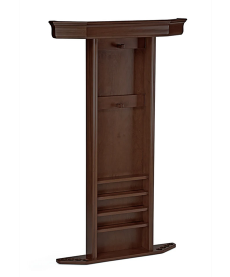 brunswick heritage wall cue rack espresso