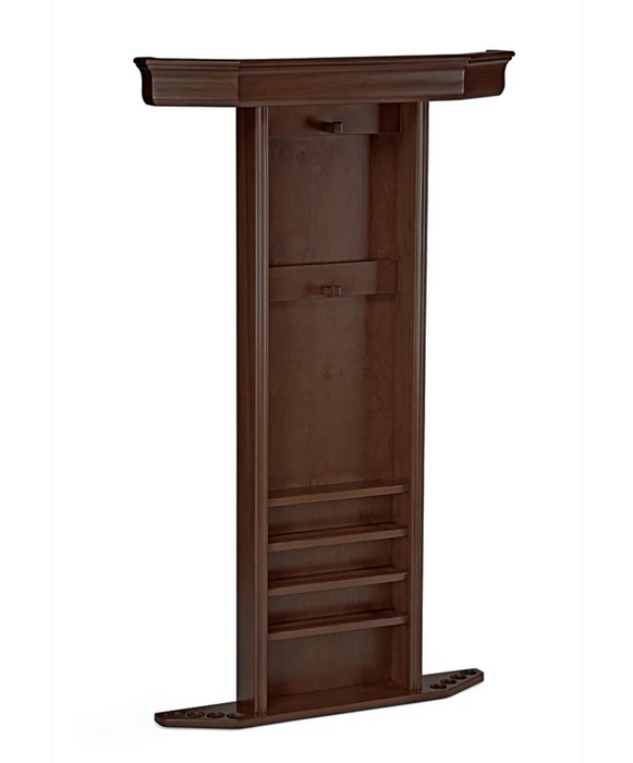 brunswick heritage wall cue rack espresso