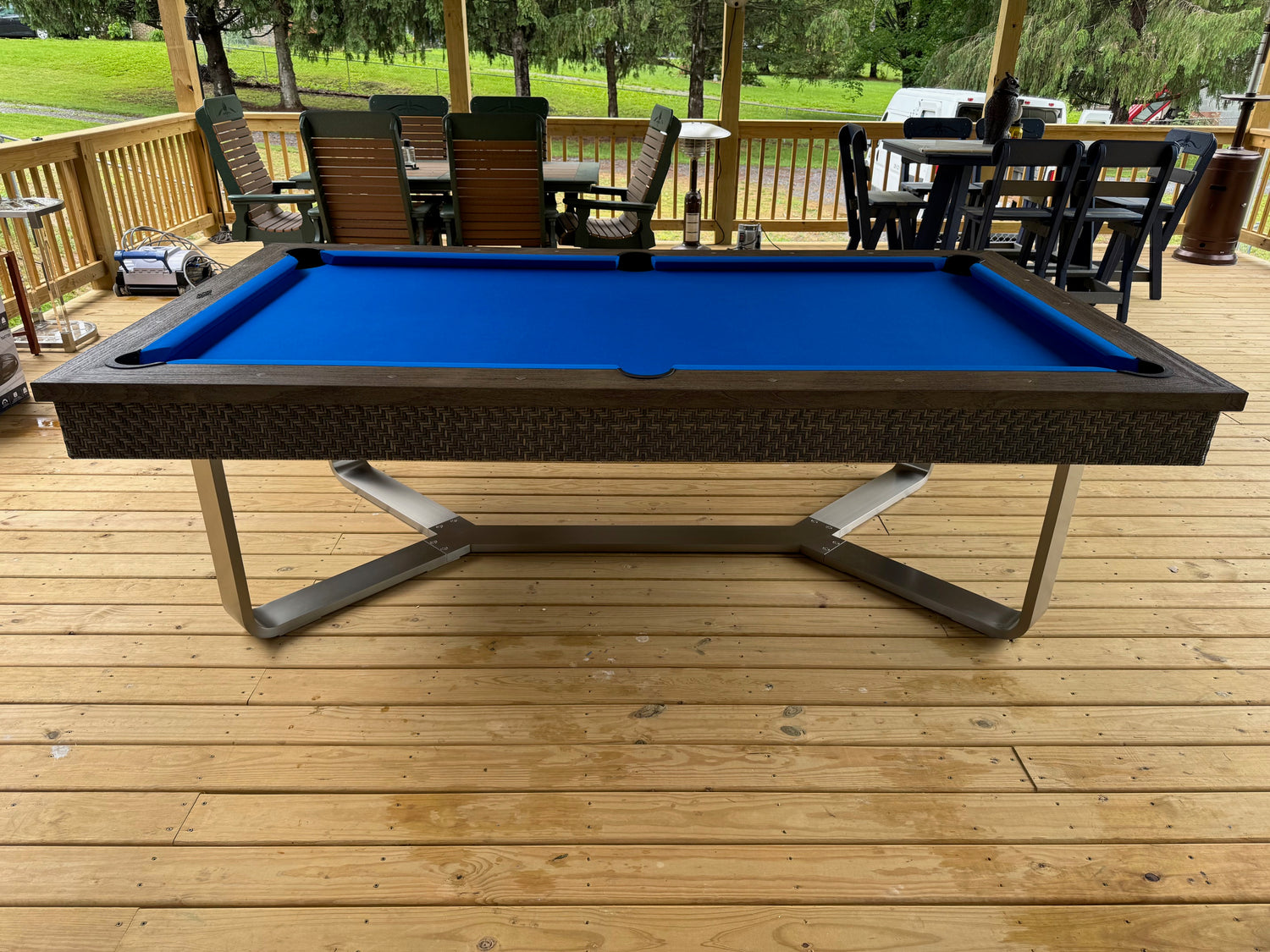 Brunswick Bali outdoor pool table side
