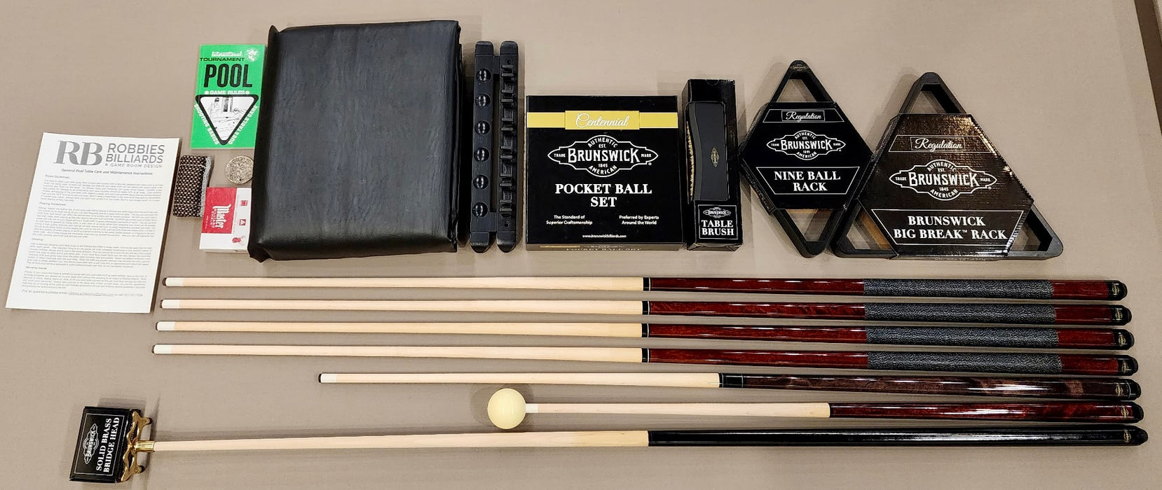 Ultimate Brunswick Centennial Play Package (with purchase of pool table)