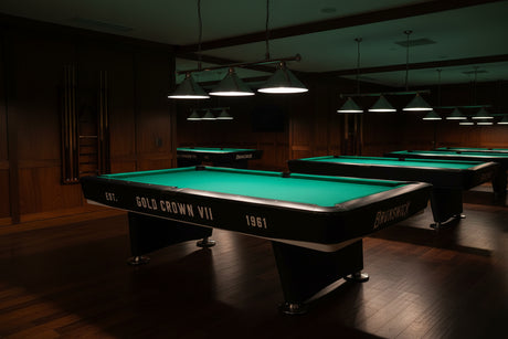 Brunswick gold crown VII black pool hall rendering