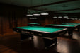 Brunswick gold crown VII black pool hall rendering