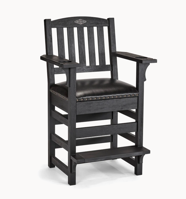 brunswick centennial player's chair black wire brush