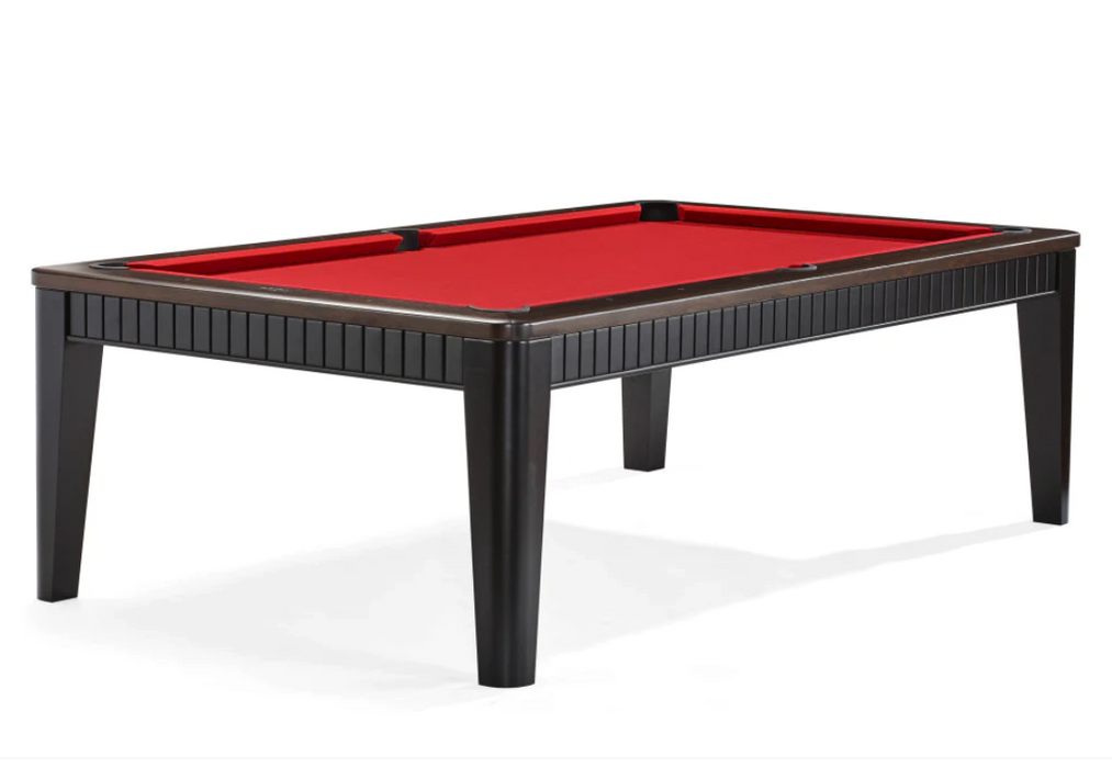 on pool table matte black walnut finish stock