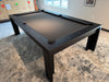 California House District Pool Table 8' Midnight maple finish detail