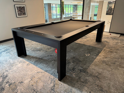 California House District Pool Table 8' Midnight maple finish corner