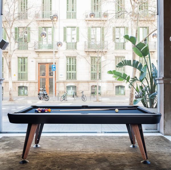 RS Barcelona Diagonal pool table black side