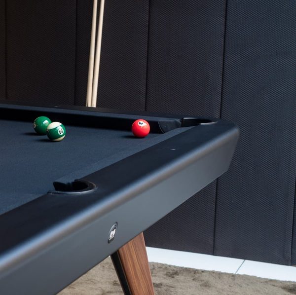 RS Barcelona Diagonal pool table black corner