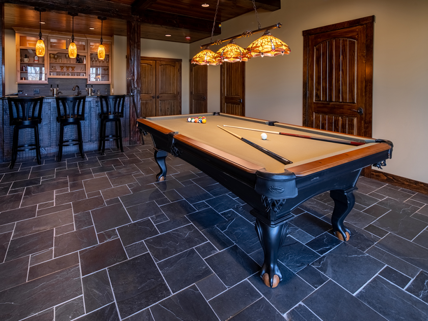 Olhausen black hawk pool table room 5