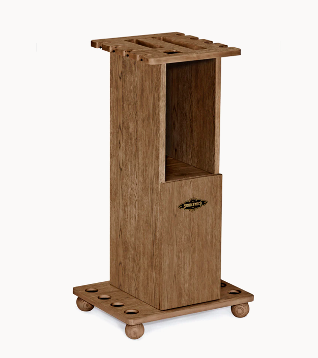brunswick heritage floor rack rustic dark brown