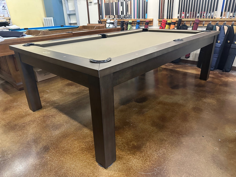 Floor Model 8' Plank and Hide Parsons Pool Table