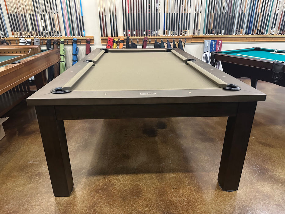 Floor Model 8' Plank and Hide Parsons Pool Table