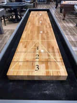 olhausen maverick shuffleboard matte fossil grey dual scoring lines